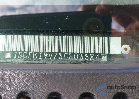 2003 Chevrolet Silverado 1500 Ls z USA, uszkodzony, nr VIN 1GCEK19V73E303384